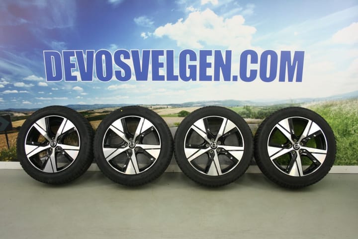 Volvo 19 inch 5-spaaks Black velgen + Winterbanden NIEUW XC40 | P8 | P6 | C40 | EC40 | EX40 | ELECTRIC