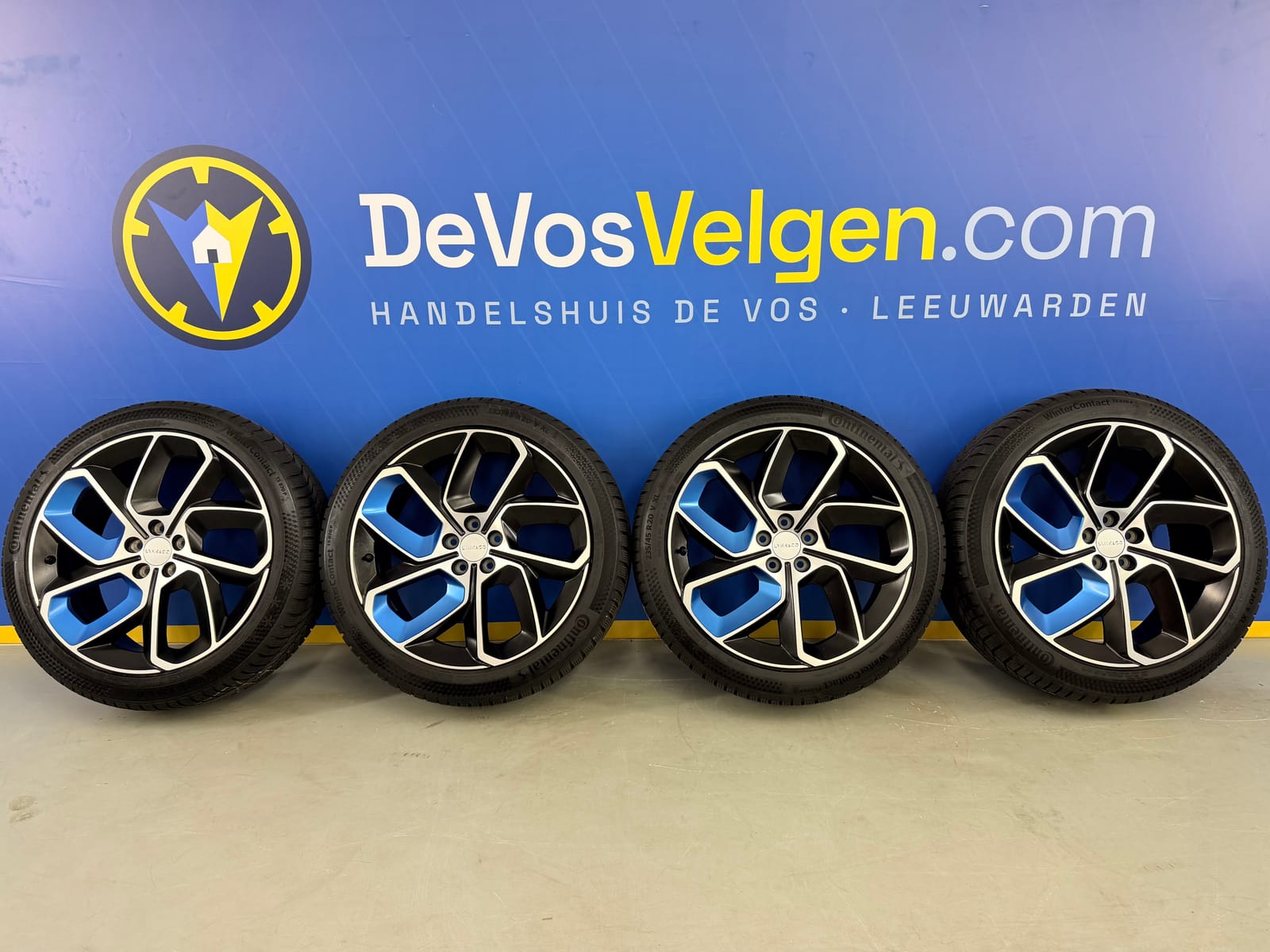 Originele Lynk&Co -01- 20 inch velgen + Continental TS870P Winterbanden -NIEUWSTAAT-