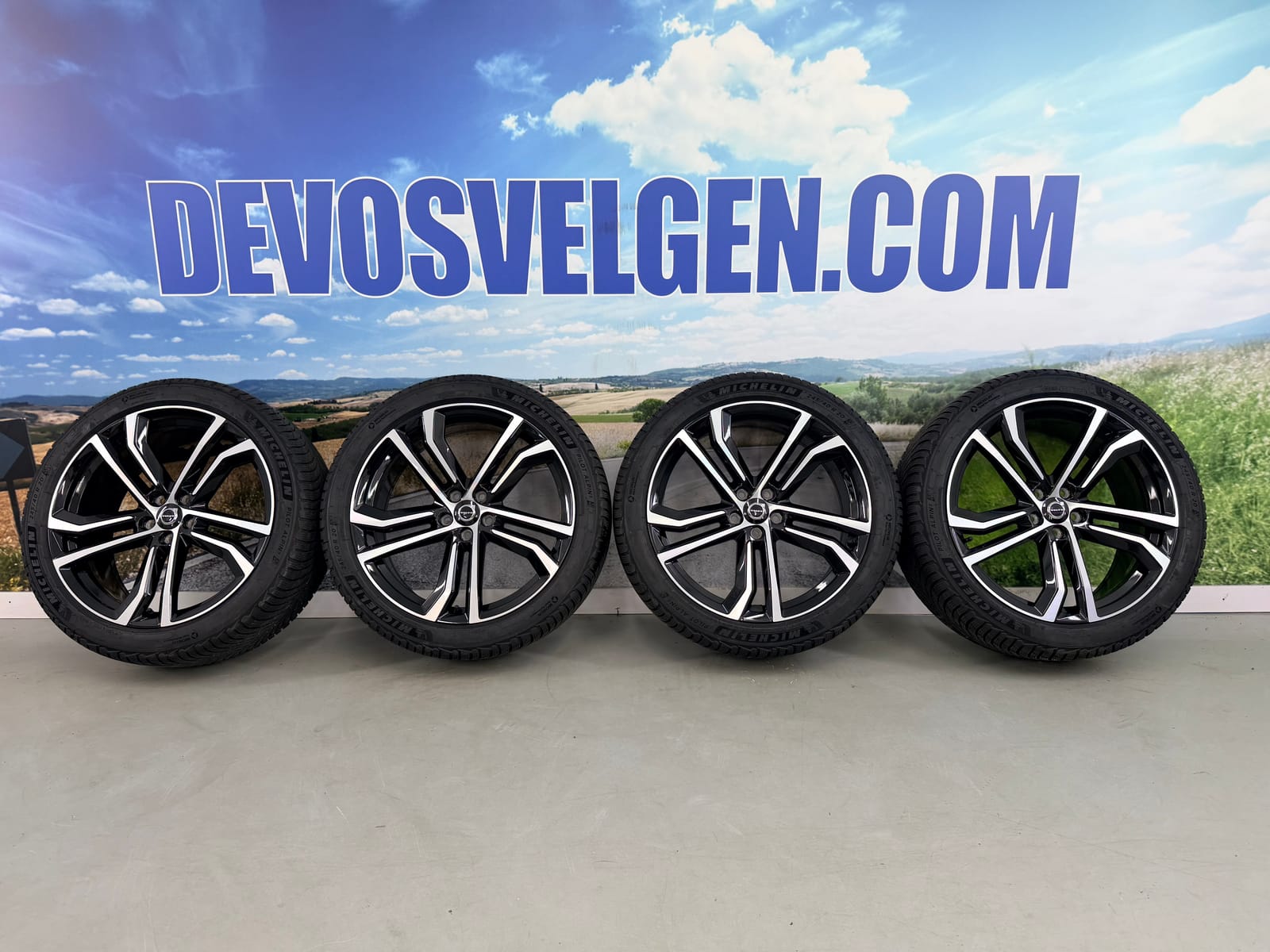 Volvo 20 inch R-Design velgen + Michelin Winterbanden V90 | S90 | Recharge | Hybride -PERFECT-