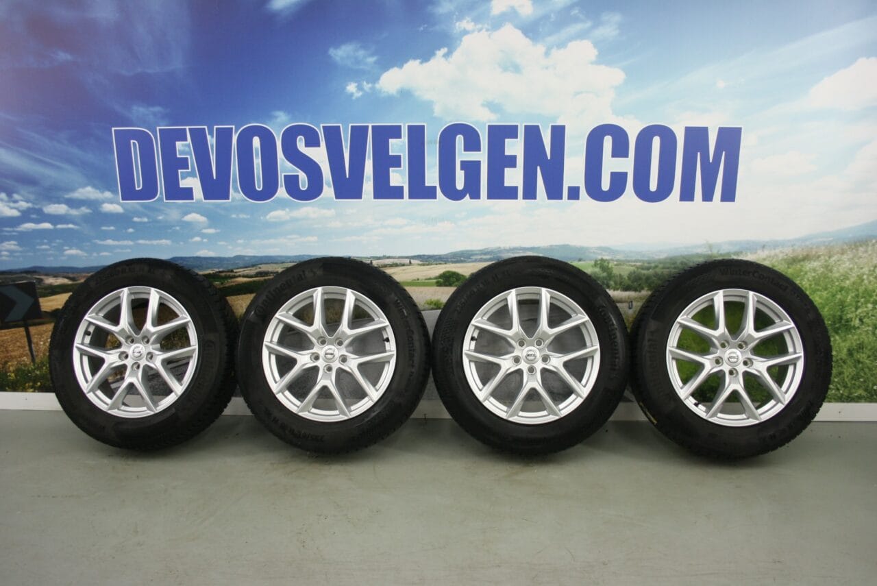 Volvo 18 inch 5-Y Spaak velgen + Continental Winterbanden XC60 | T8 | T6 Recharge -NIEUWSTAAT-