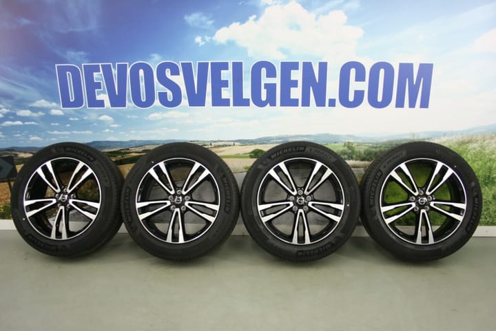 Volvo 19 inch 5-Dubbelspaaks velgen + Michelin Zomerbanden NIEUW XC60 | ook Recharge